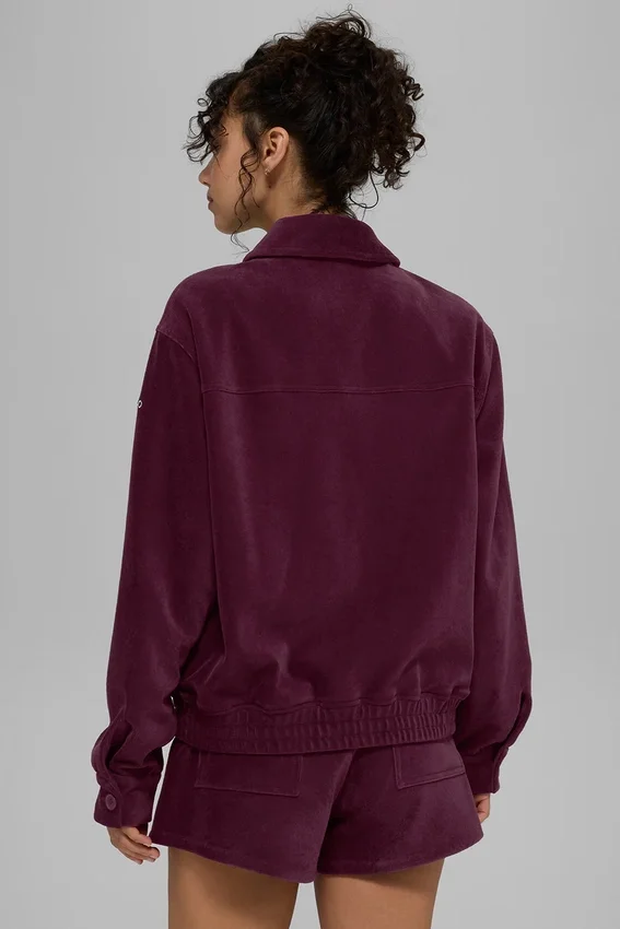 Micro Corduroy on Duty Ceket - Bordo