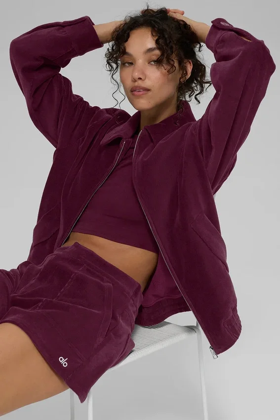Micro Corduroy on Duty Ceket - Bordo