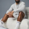 Micro Waffle Fast Break Kapüşonlu Sweatshirt - Atletik Melanj Gri