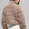 Mikro Kadife Dreamy Puffer - Chai Latte