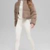 Mikro Kadife Dreamy Puffer - Chai Latte