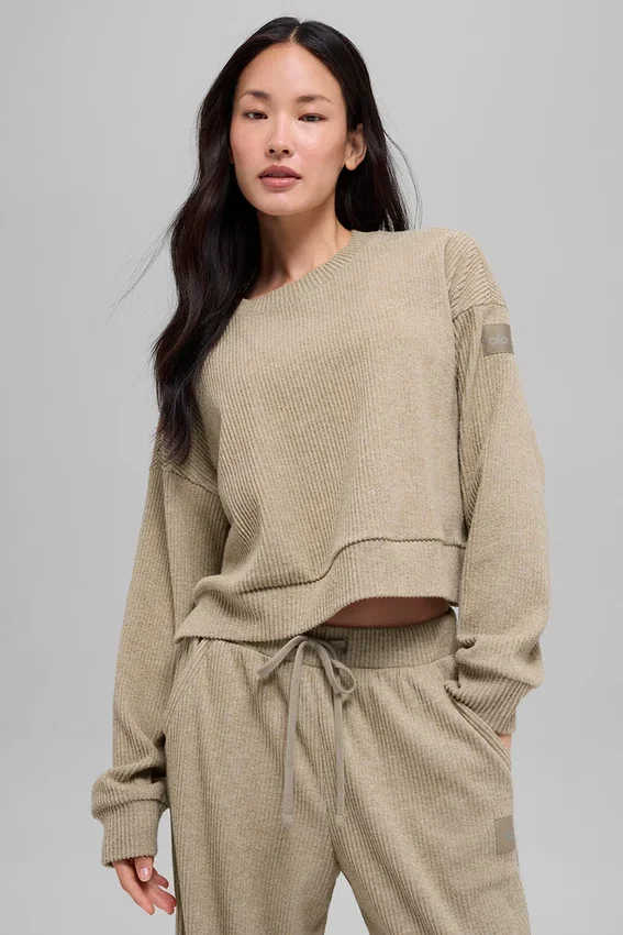Muse Bisiklet Yaka Kazak - Gravel Heather