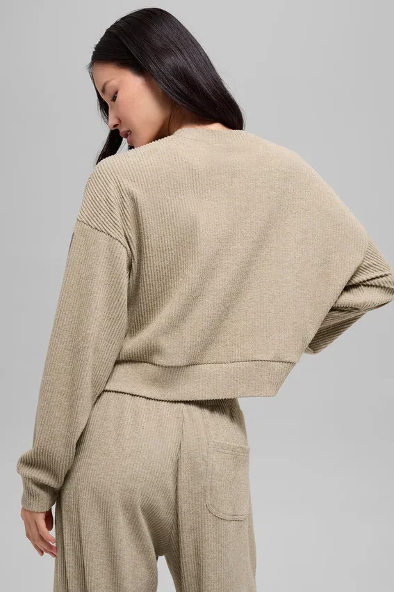 Muse Bisiklet Yaka Kazak - Gravel Heather