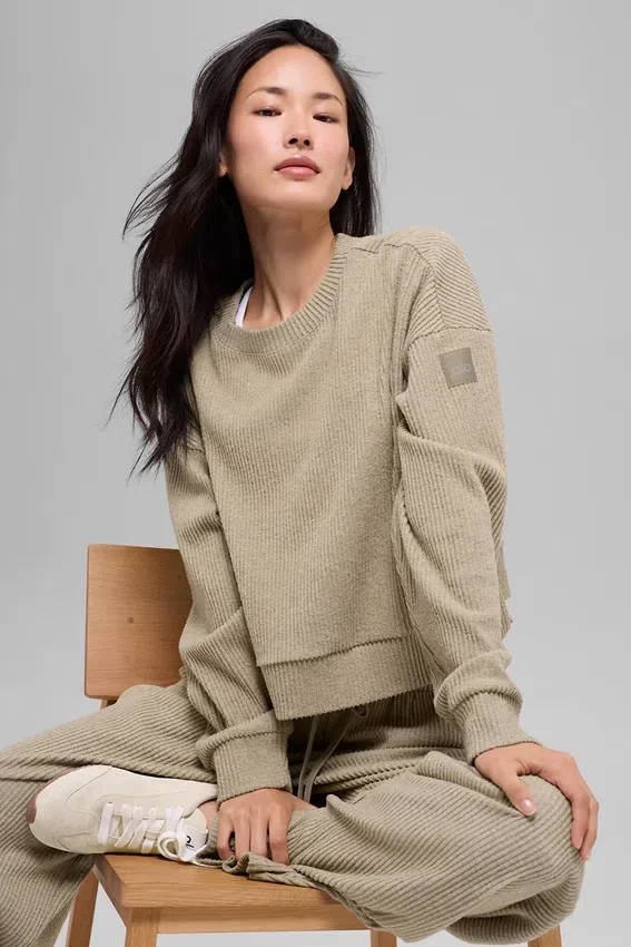 Muse Bisiklet Yaka Kazak - Gravel Heather