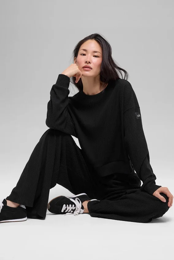 Muse Bisiklet Yaka Kazak - Siyah