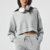 Muse Kapüşonlu Sweatshirt - Atletik Melanj Gri