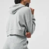 Muse Kapüşonlu Sweatshirt - Atletik Melanj Gri