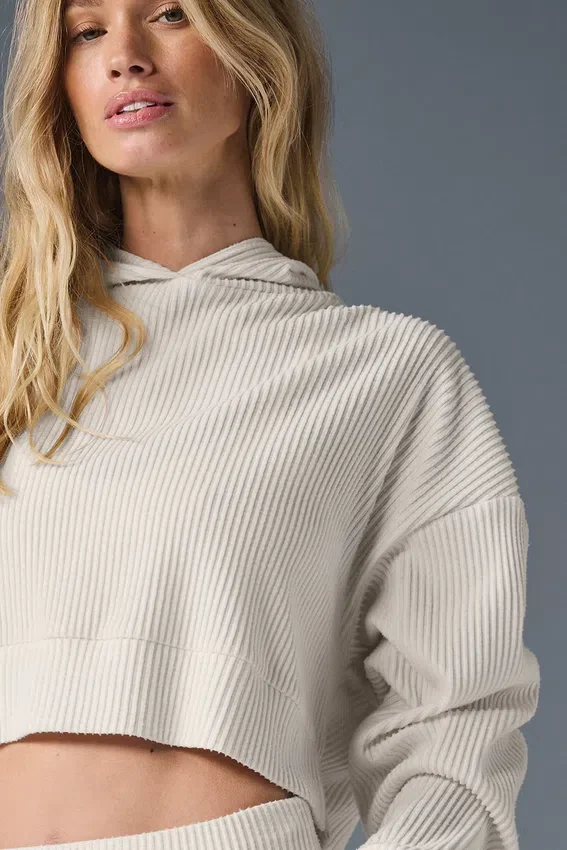 Muse Kapüşonlu Sweatshirt - Fildişi