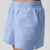 İnce Çizgili Daylight Boxer Şort - Açık Provence Mavisi/Beyaz