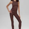 Noktalı Desenli Tank Top - Brownstone