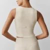 Noktalı Modal Henley Atlet - Yulaf Rengi Melanj