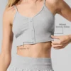 Noktalı Narin Lounge Tank - Atletik Melanj Gri