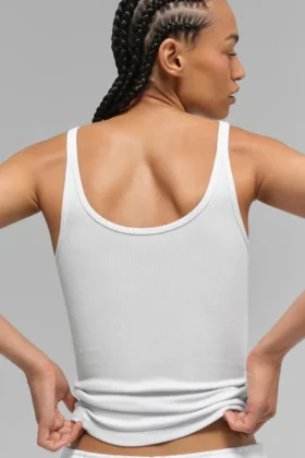 Noktalı Prosper Tank – Beyaz