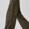 Orta Bel Cosmopolitan Çıtçıtlı Pantolon - Zeytin Ağacı