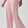 Orta Bel Dreamlight Düz Pantolon - Vintage Pembe