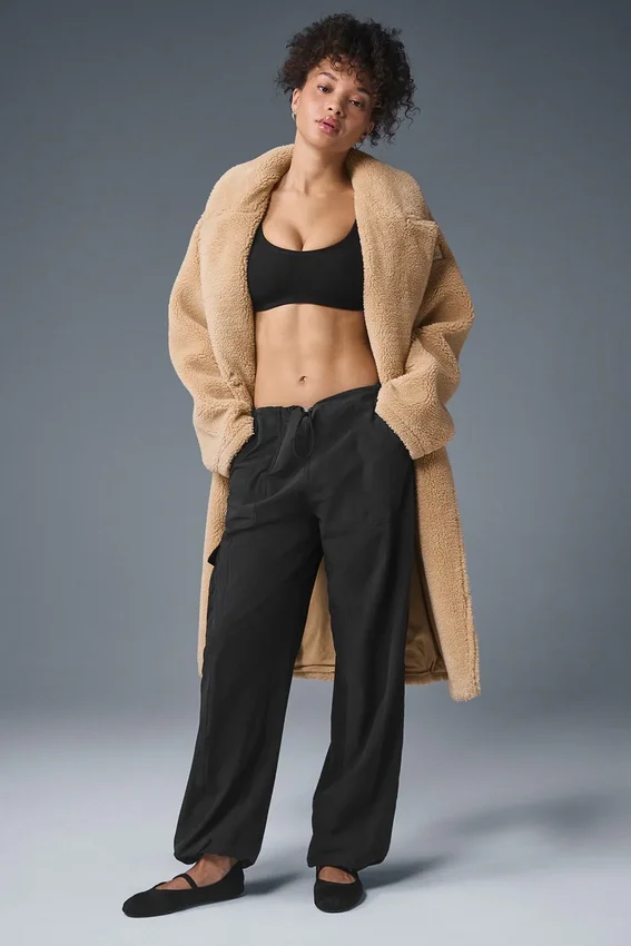 Oversized Sherpa Trench - Camel