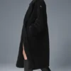 Oversized Sherpa Trençkot - Siyah