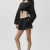 Pamuklu High-Waist Real Deal Şort - Siyah