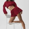 Pamuklu High-Waist Real Deal Şort - Yaz Romantizmi Kırmızısı