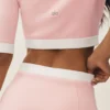 Pamuklu Kaşmir Kısa Kapri Dream Hırka - Güneş Işığı Pembe/Beyaz