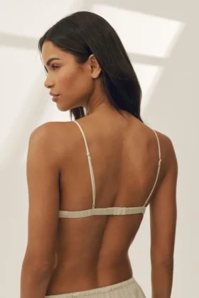 İpek Karışımlı Radiance Sütyen – Kum Beji