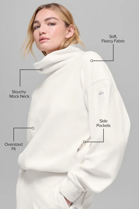 Polar Fleece Hazy Kazak - Fildişi