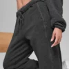 Polar Fleece High-Waist Retreat Jogger - Koyu Melanj Gri