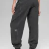 Polar Fleece High-Waist Retreat Jogger - Koyu Melanj Gri