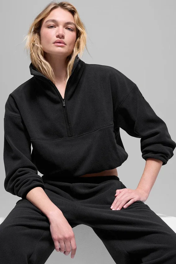 Polar Fleece Retreat Cover up - Siyah