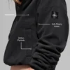 Polar Fleece Retreat Cover up - Siyah