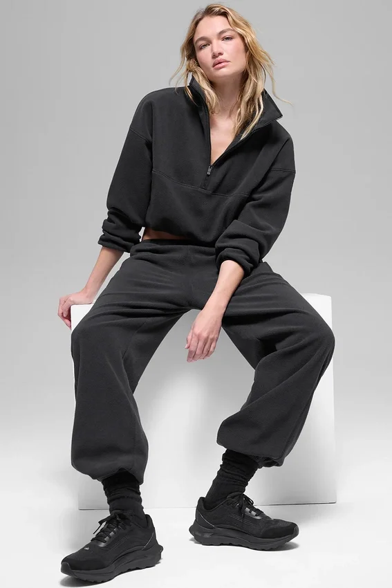 Polar Fleece Retreat Cover up - Siyah