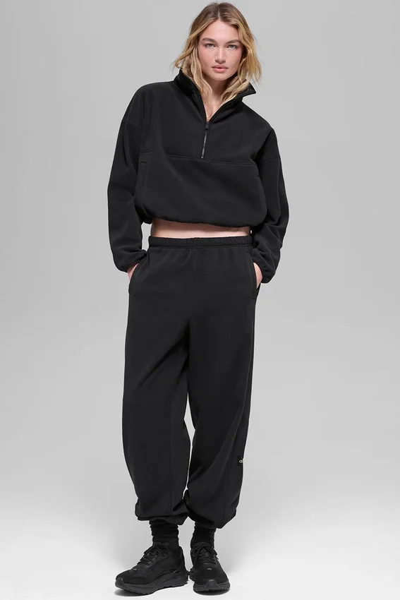 Polar Fleece Retreat Cover up - Siyah