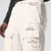 Polar Fleece Ridge Kargo Pantolon - Fildişi