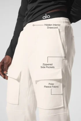 Polar Fleece Ridge Kargo Pantolon – Fildişi