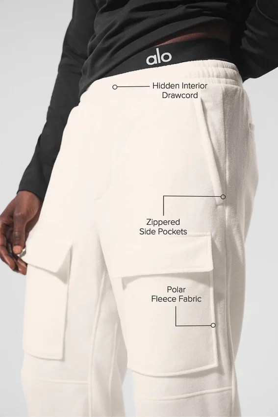 Polar Fleece Ridge Kargo Pantolon - Fildişi