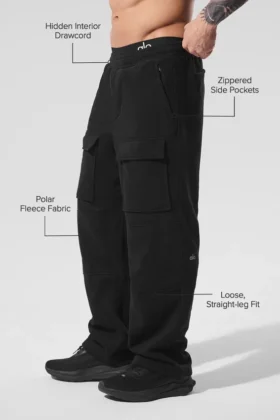 Polar Fleece Ridge Kargo Pantolon – Siyah