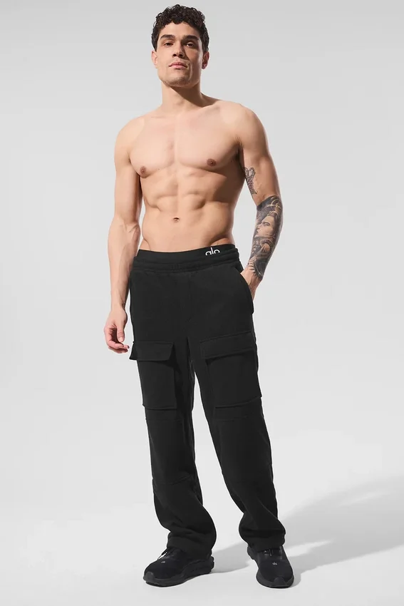 Polar Fleece Ridge Kargo Pantolon - Siyah