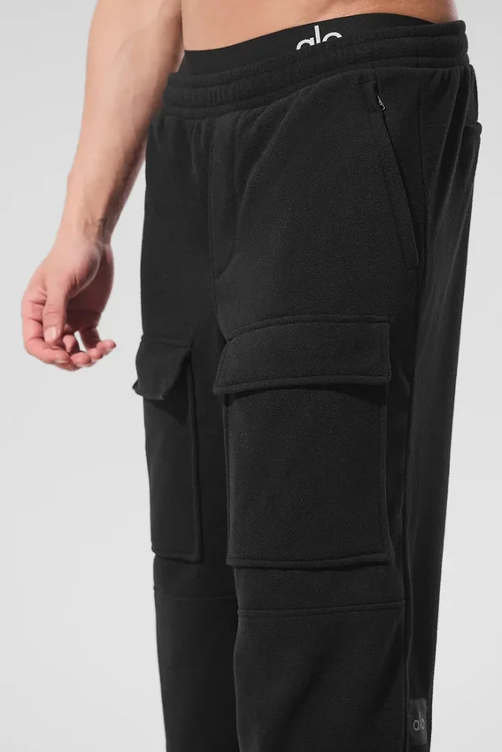 Polar Fleece Ridge Kargo Pantolon - Siyah