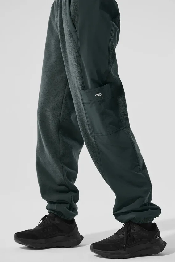 Polar Fleece Wintry Mix Pantolon - Kömür Yeşili
