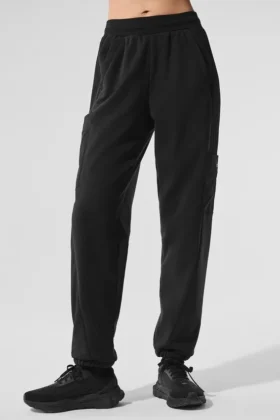 Polar Fleece Wintry Mix Pantolon - Siyah