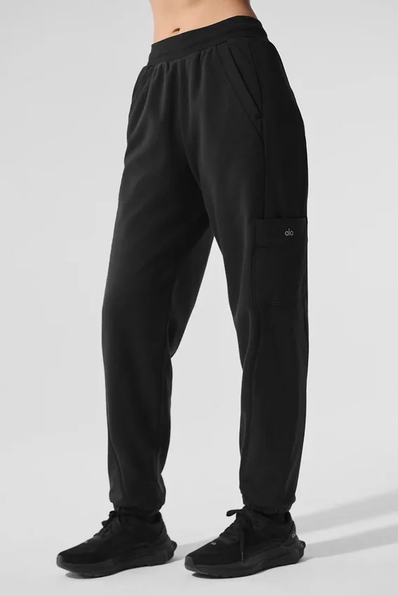 Polar Fleece Wintry Mix Pantolon - Siyah