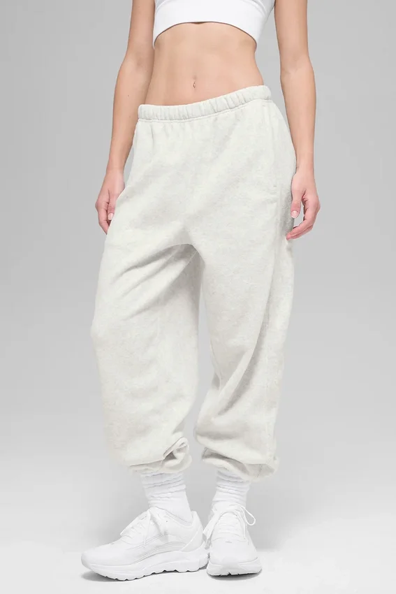 Polar High-Waist Retreat Jogger - Beyaz Melanj Gri