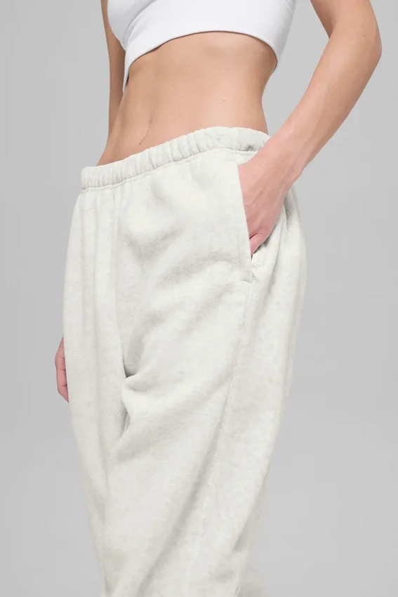 Polar High-Waist Retreat Jogger - Beyaz Melanj Gri