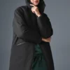 Rain or Shine Puffer Uzun Mont - Siyah