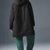 Rain or Shine Puffer Uzun Mont - Siyah