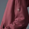 Renown Ağır French Terry Kapüşonlu Sweatshirt - Bordo Trüf