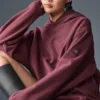 Renown Ağır French Terry Kapüşonlu Sweatshirt - Bordo Trüf