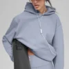 Renown Ağır French Terry Kapüşonlu Sweatshirt - Winter Frost