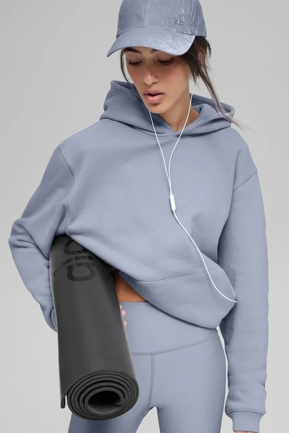Renown Ağır French Terry Kapüşonlu Sweatshirt - Winter Frost