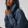 Renown Ağır Kumaş Kapüşonlu Sweatshirt - Bluestone
